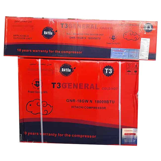 کولر گازی تی تری جنرال لبخند 18000 T3 GNR-18GW