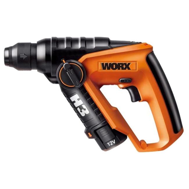 دریل شارژی چکشی ورکس 12 ولت WORX WX382.8 جعبه پلاستیکی